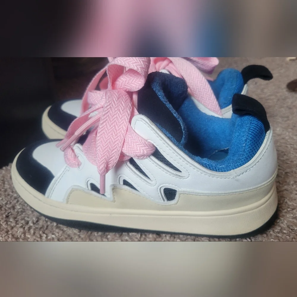 Steve Madden Kids Chunky Sneakers in Pink, White & Black